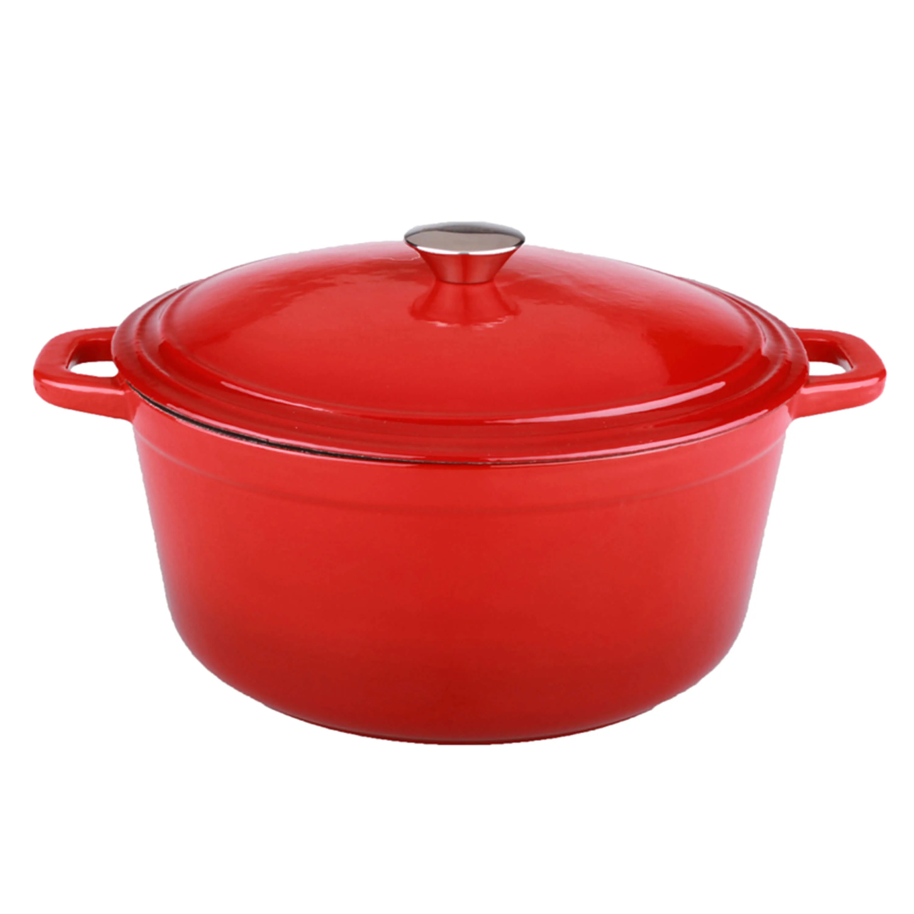 BergHOFF Neo 10pc Cast Iron Cookware Set, Red