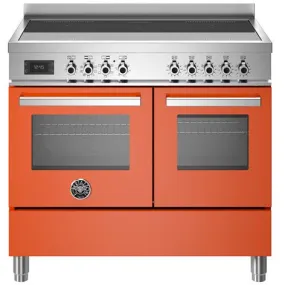 Bertazzoni Professional 100CM Dual Fuel Top Electric Range Cooker - Arancio | PRO105I2EART