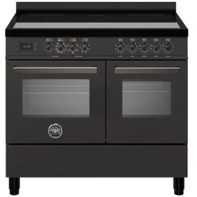 Bertazzoni Professional 100CM Induction Top Electric Range Cooker - Carbonio | PRO105I2ECAT