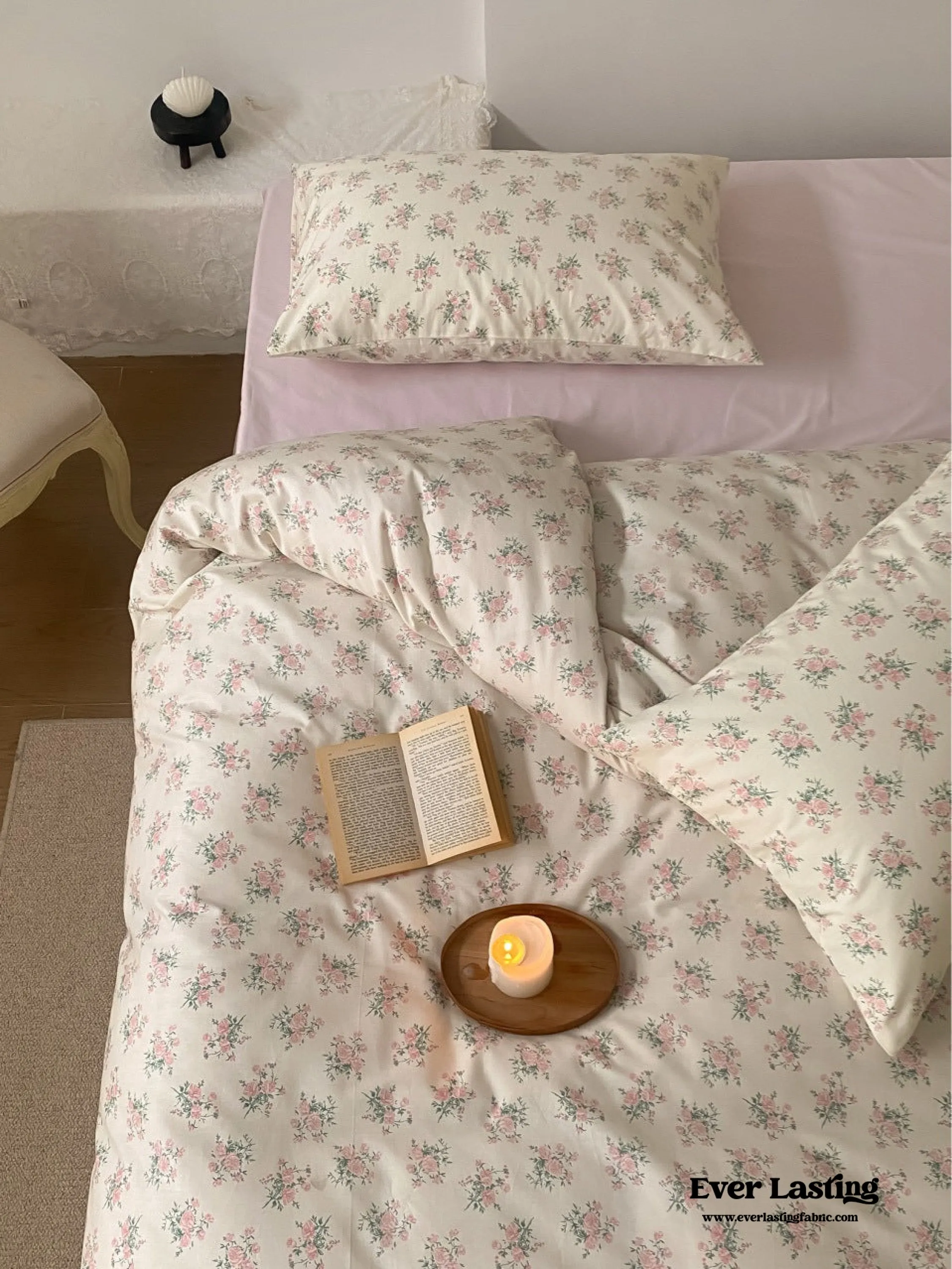 Blossom Floral Bedding Set / Orange