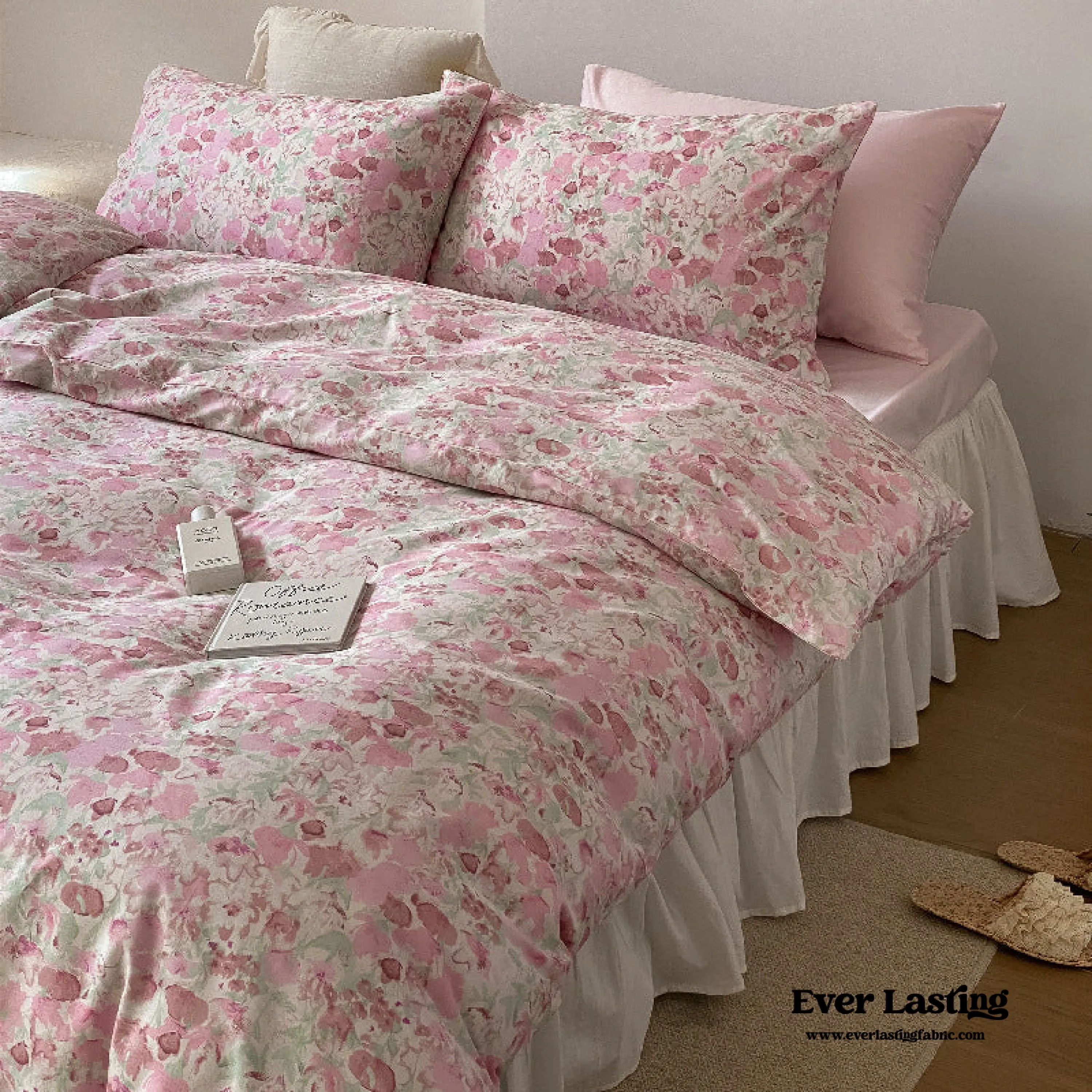 Blossom Floral Bedding Set / Orange