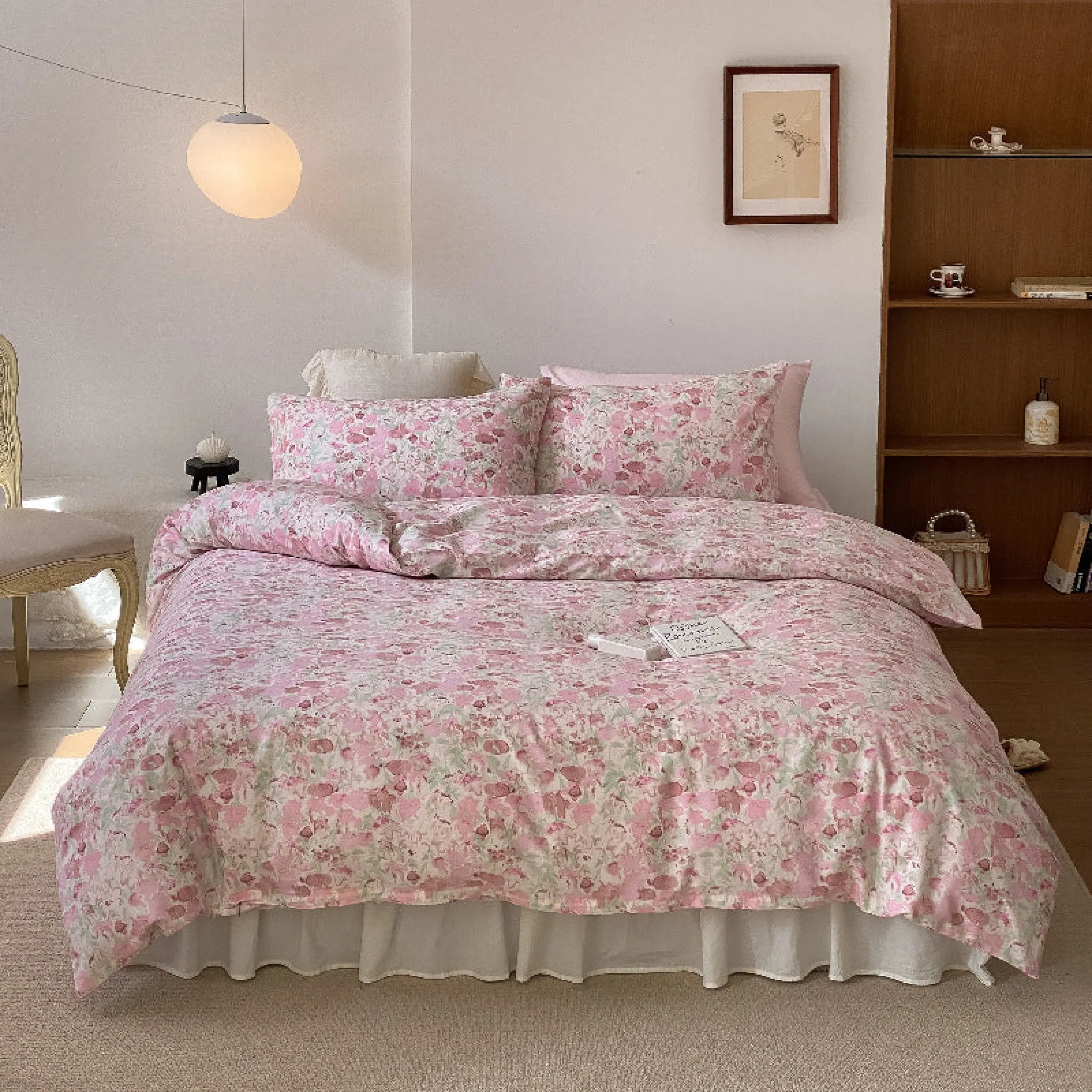 Blossom Floral Bedding Set / Orange