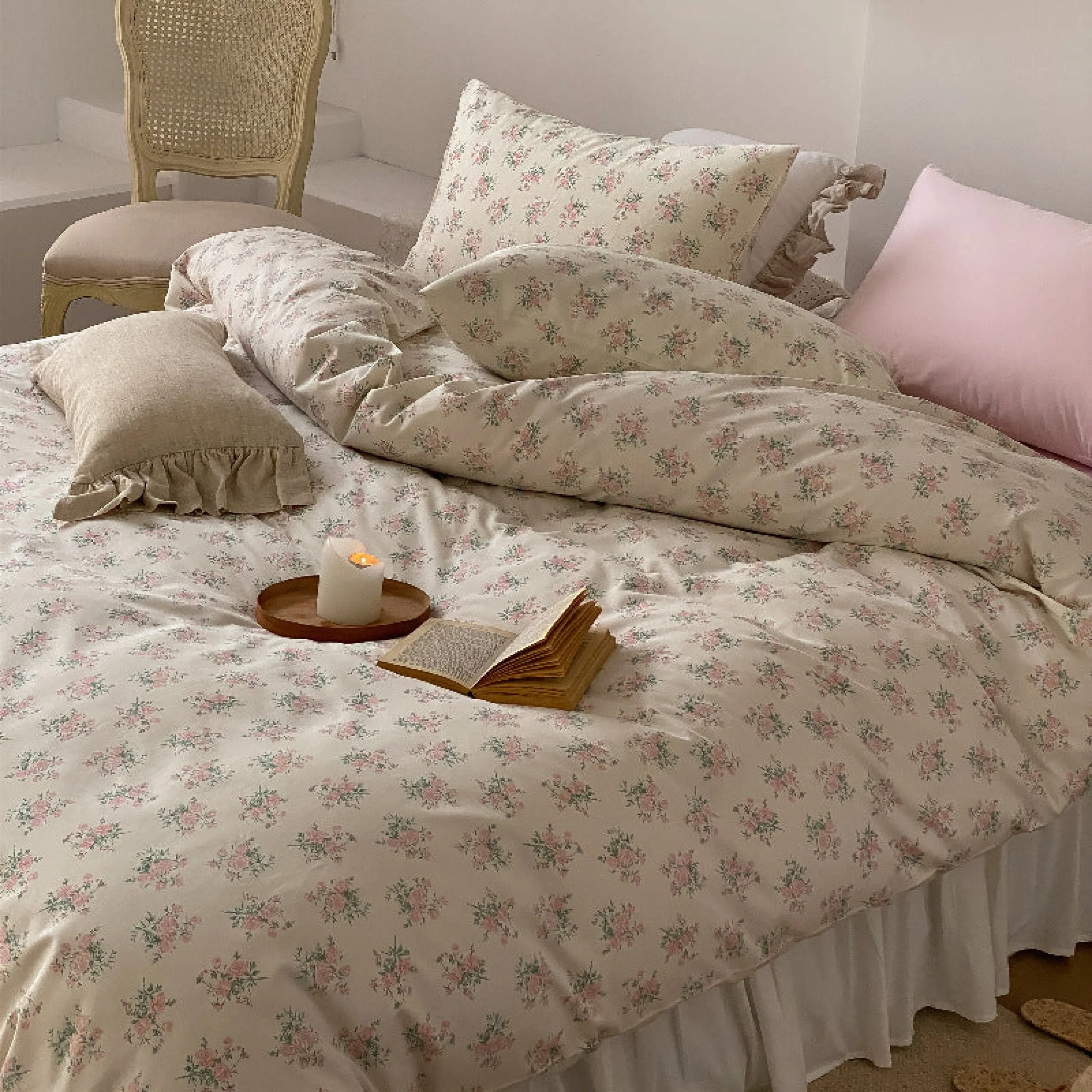 Blossom Floral Bedding Set / Orange