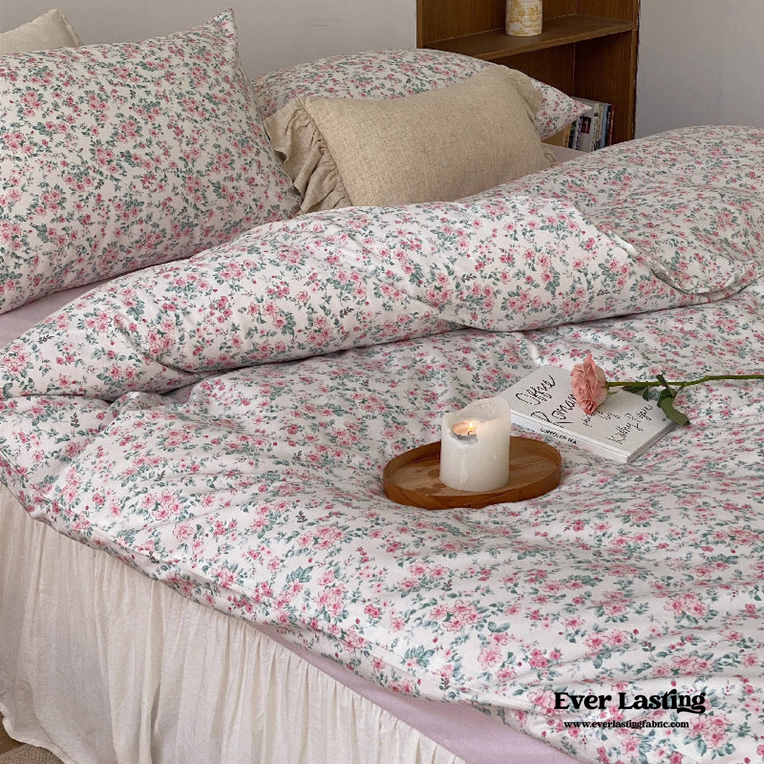 Blossom Floral Bedding Set / Orange