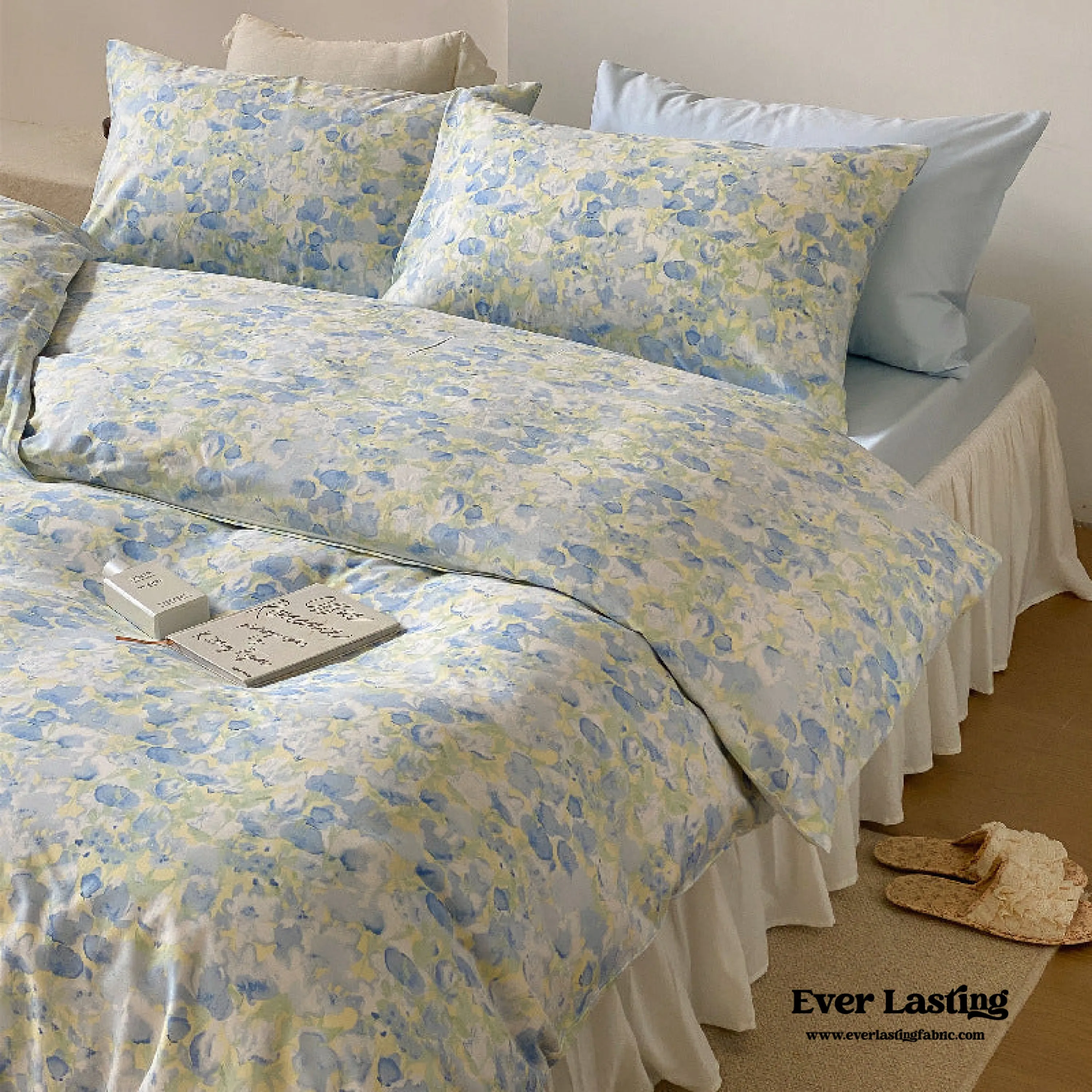 Blossom Floral Bedding Set / Orange