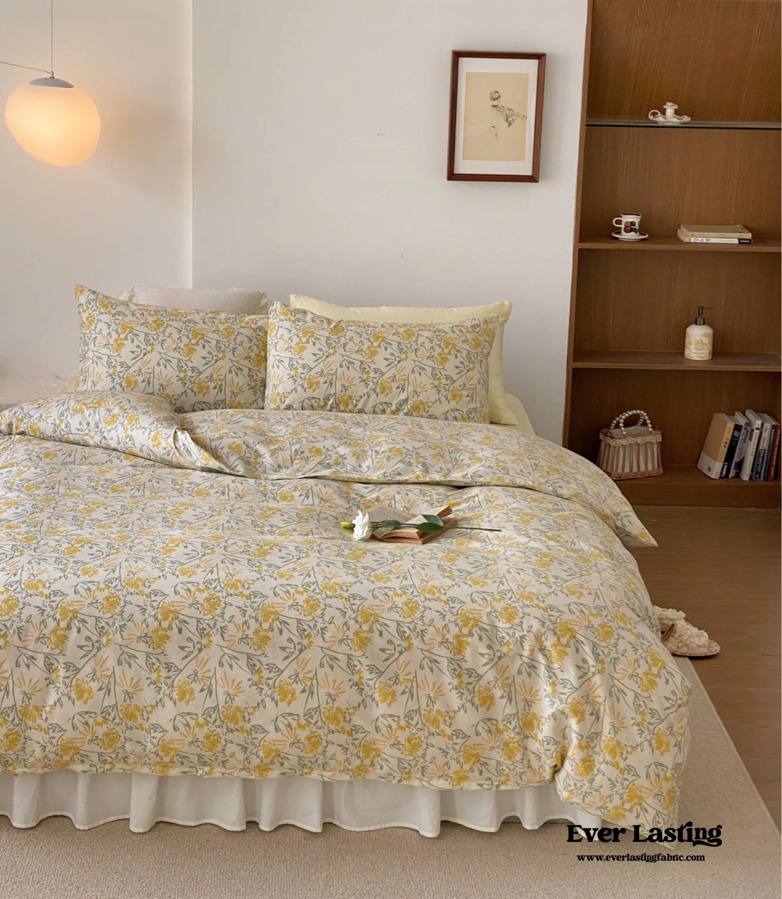 Blossom Floral Bedding Set / Orange