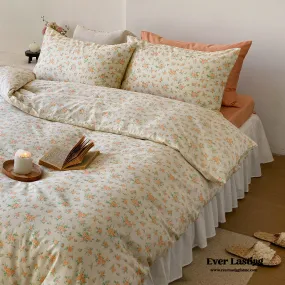 Blossom Floral Bedding Set / Orange