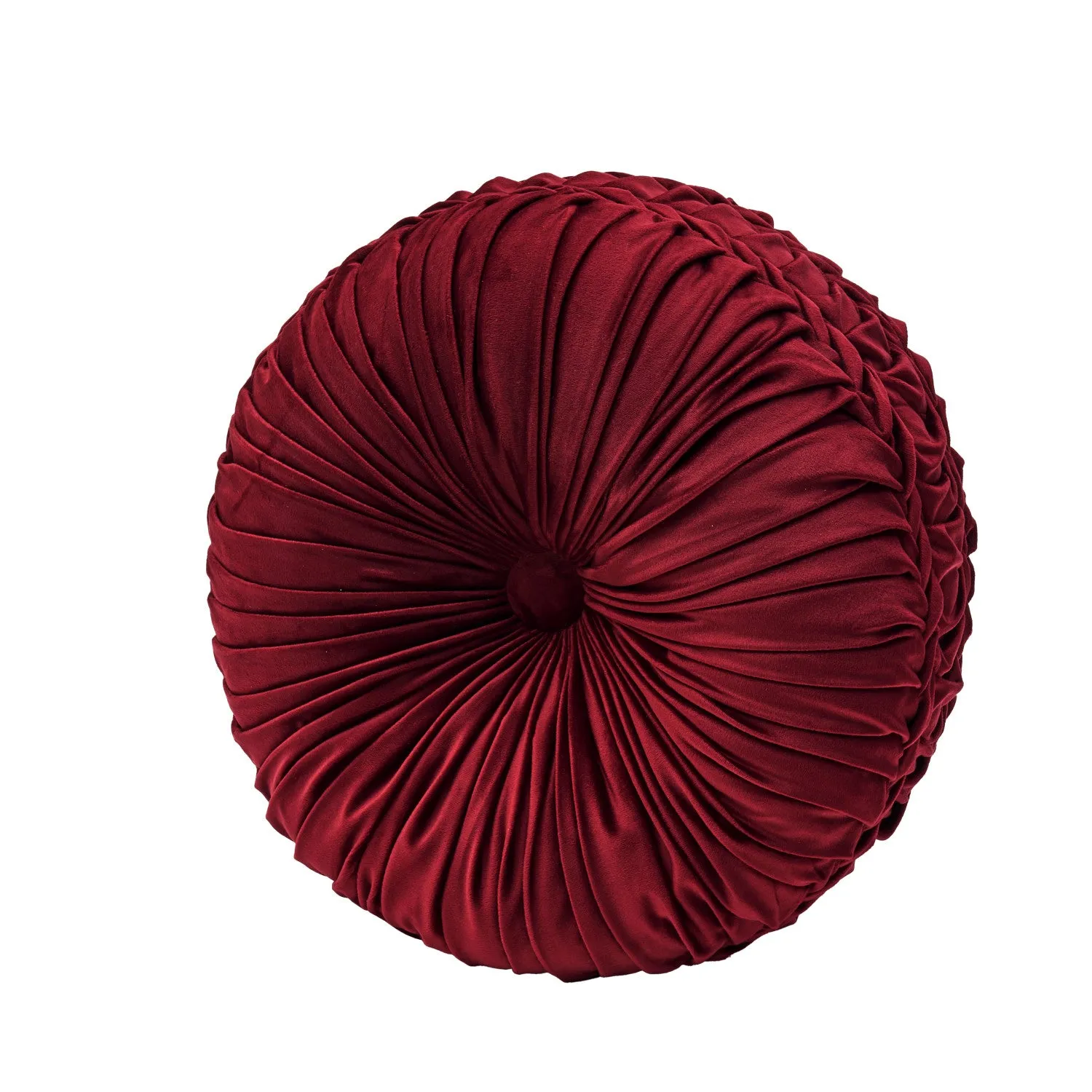 Bordeaux Tufted Round Decorative Throw Pillow