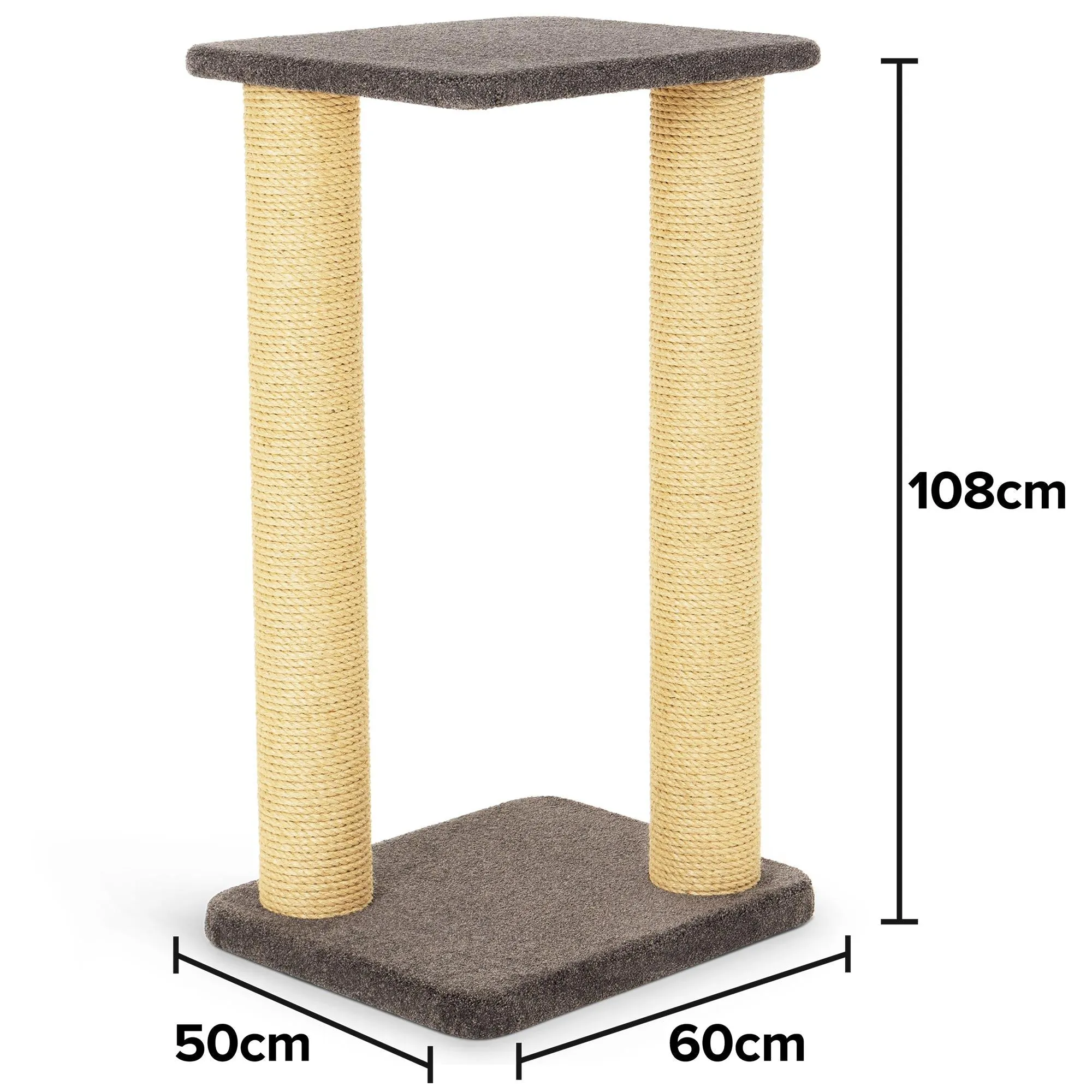 Bosscat Gus Premium Slate Scratcher with Two Extra Tall Natural Sisal Posts***