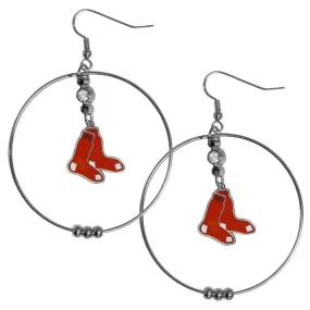 Boston Red Sox 2 Inch Hoop Earrings