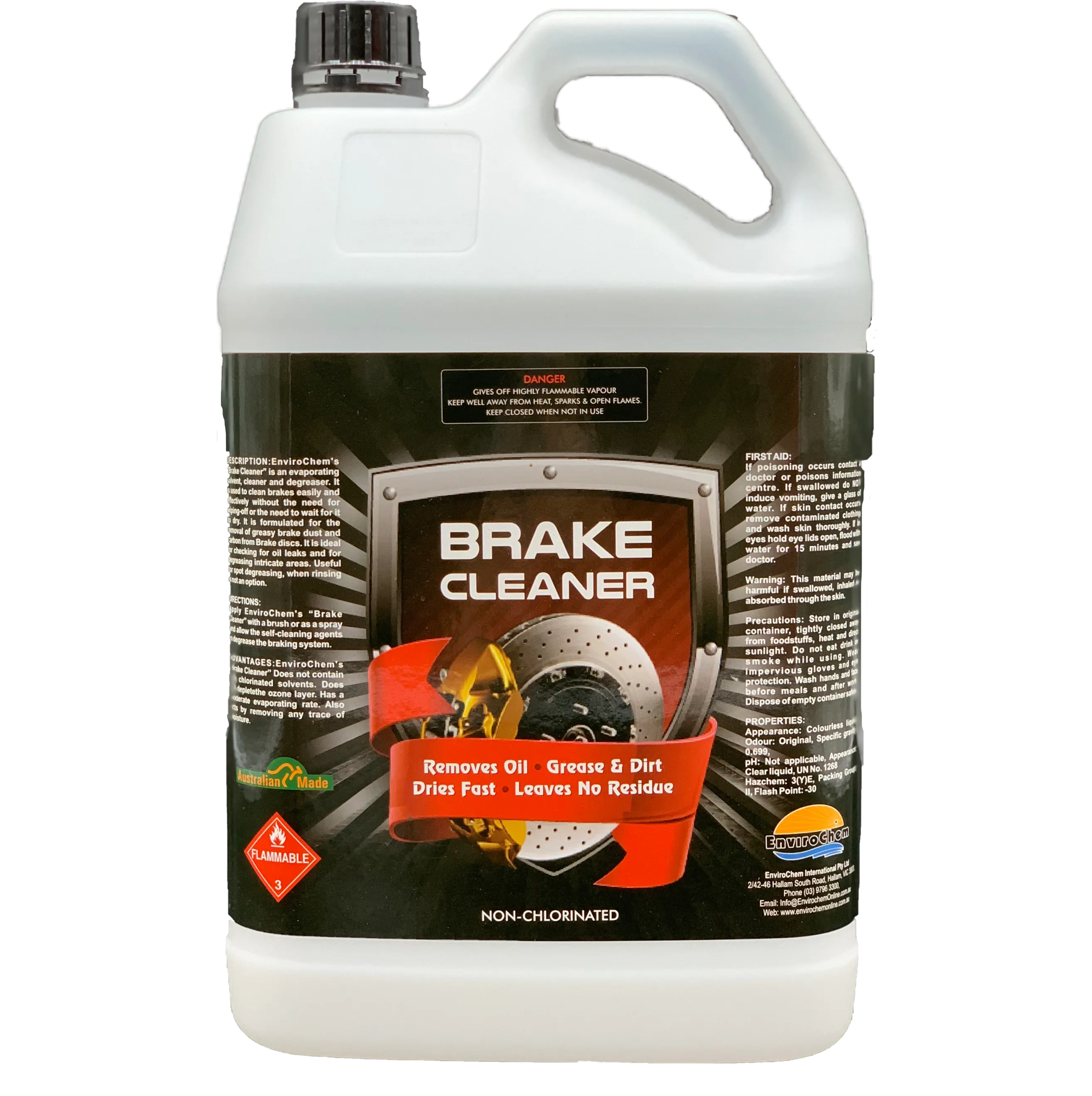 Brake Cleaner, Evaporating solvent, Cleaner and Degreaser