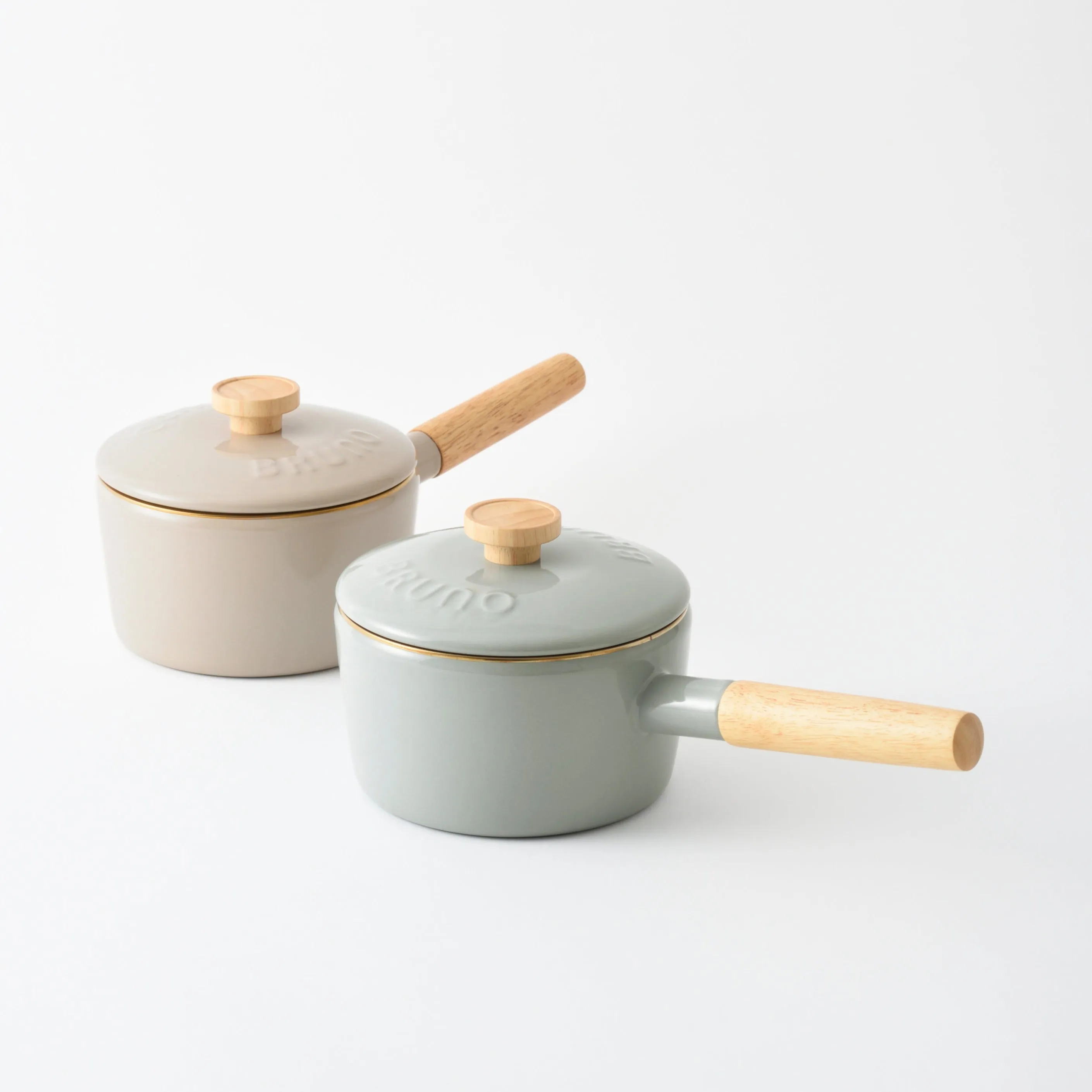 BRUNO x Fujihoro Enamel Saucepan (16cm) - Blue Green