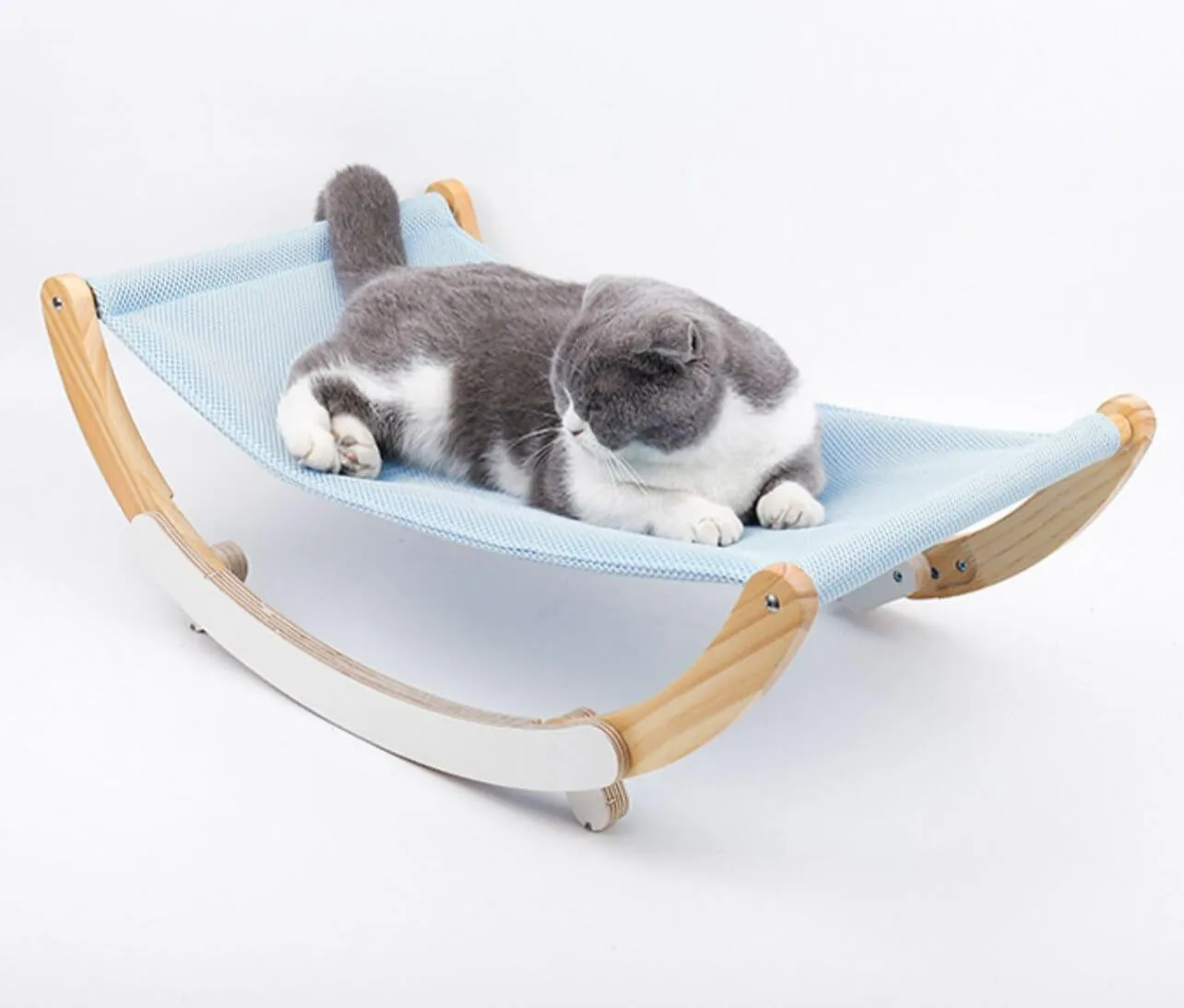 Cat Rocking Chair Pet Hammock Portable Elevated Bed for Cat Small Dogs