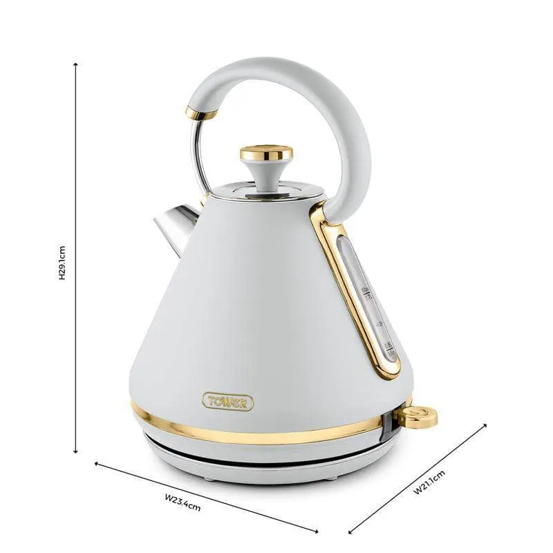 Cavaletto Pyramid Kettle - White