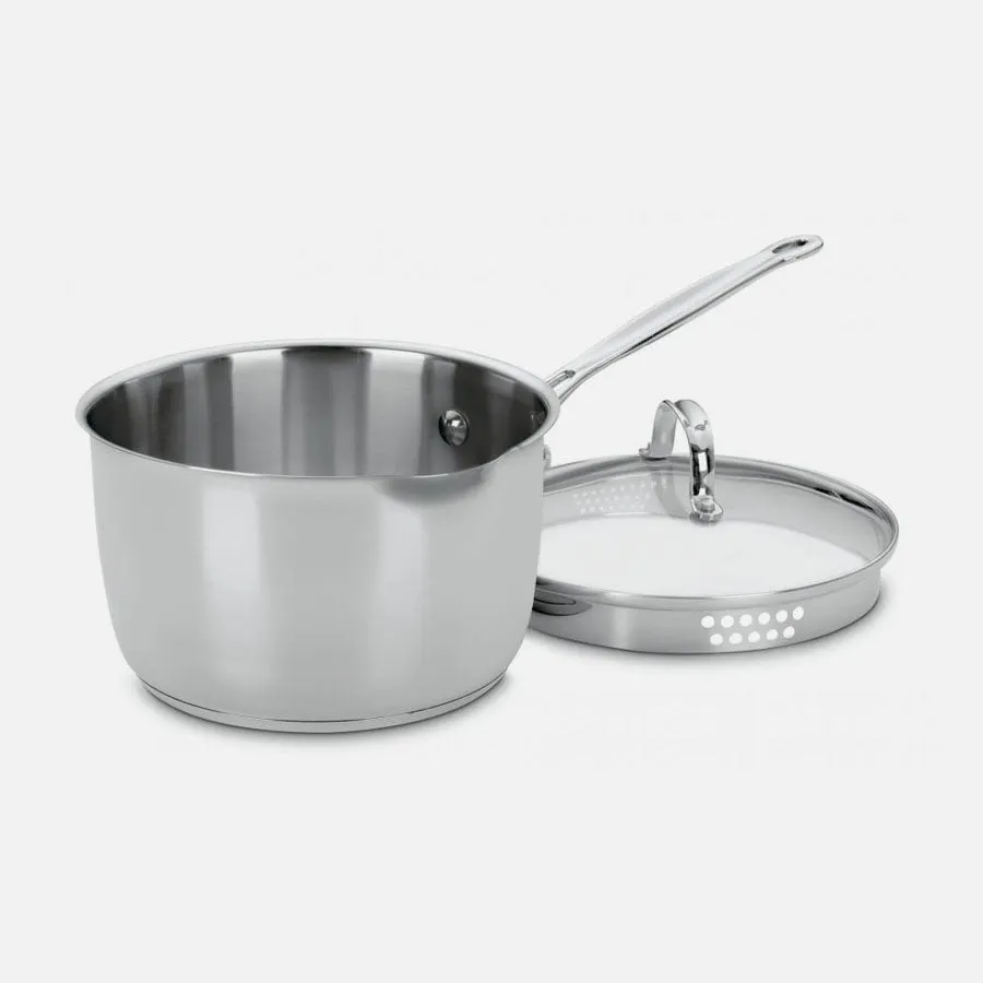 Chefs Classic Pour With Cover Saucepan