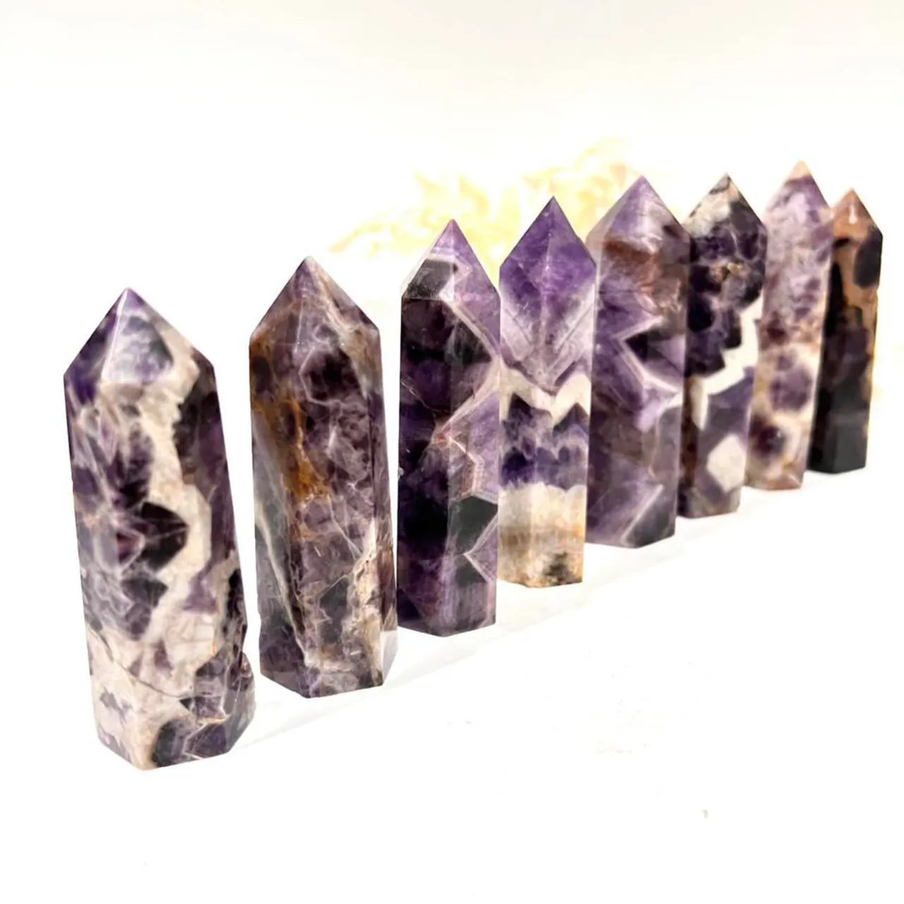 Chevron Amethyst Crystal Tower Point Generator