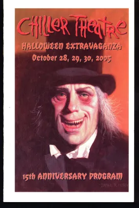 CHILLER THEATRE Lon Chaney Oct 05 Halloween Spooktacular NJ Horror Convention Horror Expo Program Book