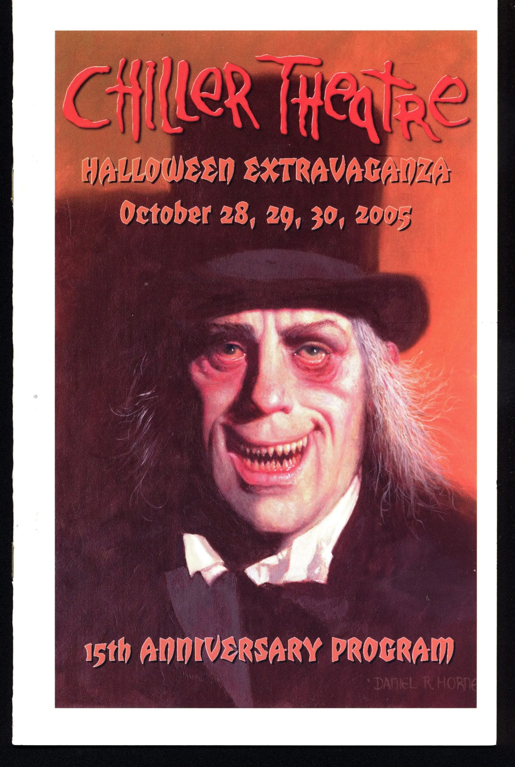 CHILLER THEATRE Lon Chaney Oct 05 Halloween Spooktacular NJ Horror Convention Horror Expo Program Book