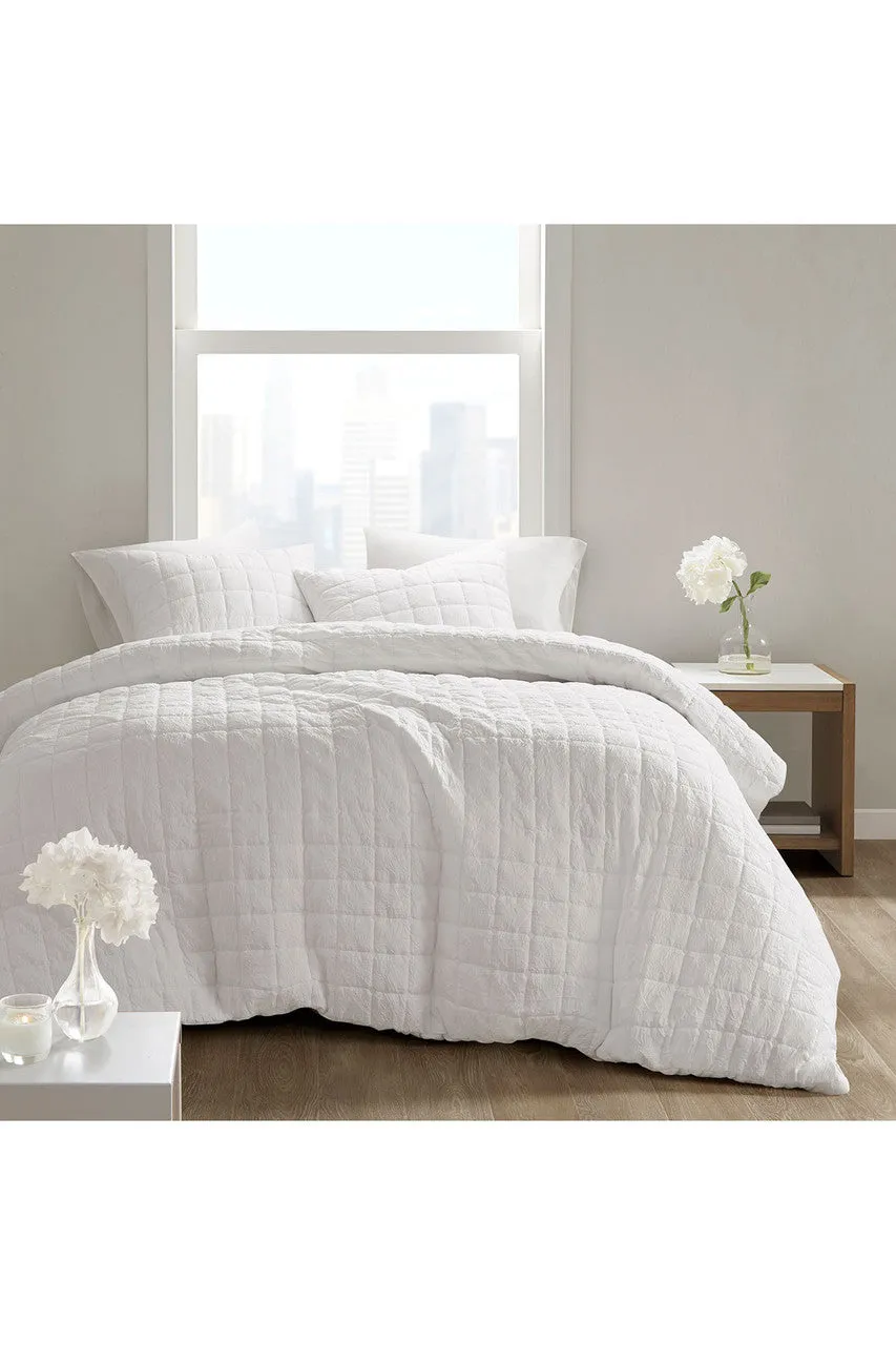 Cocoon Quilt Top White Duvet Mini Set