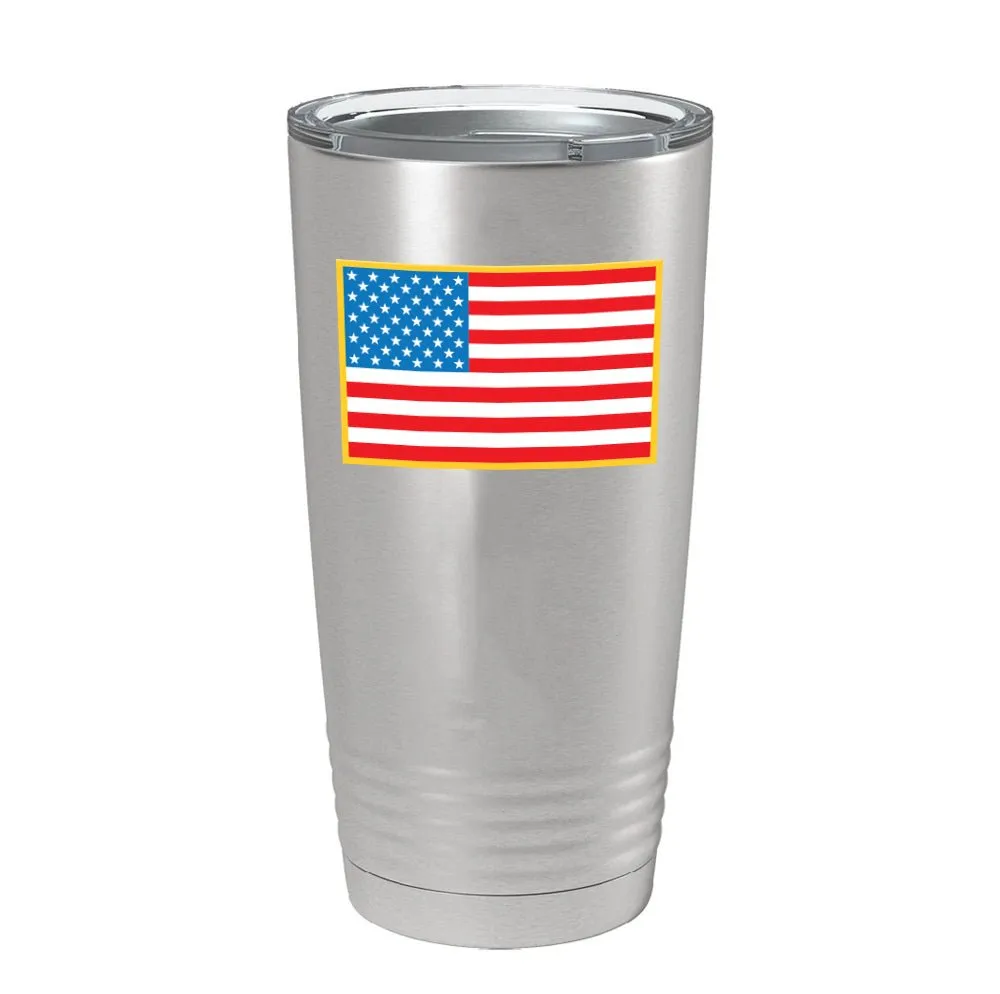 Color US Flag Tumbler