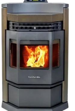 ComfortBilt HP22-N 2,800 sq. ft. EPA Certified Pellet Stove with Auto Ignition 80 lb Hopper Capacity Brown New