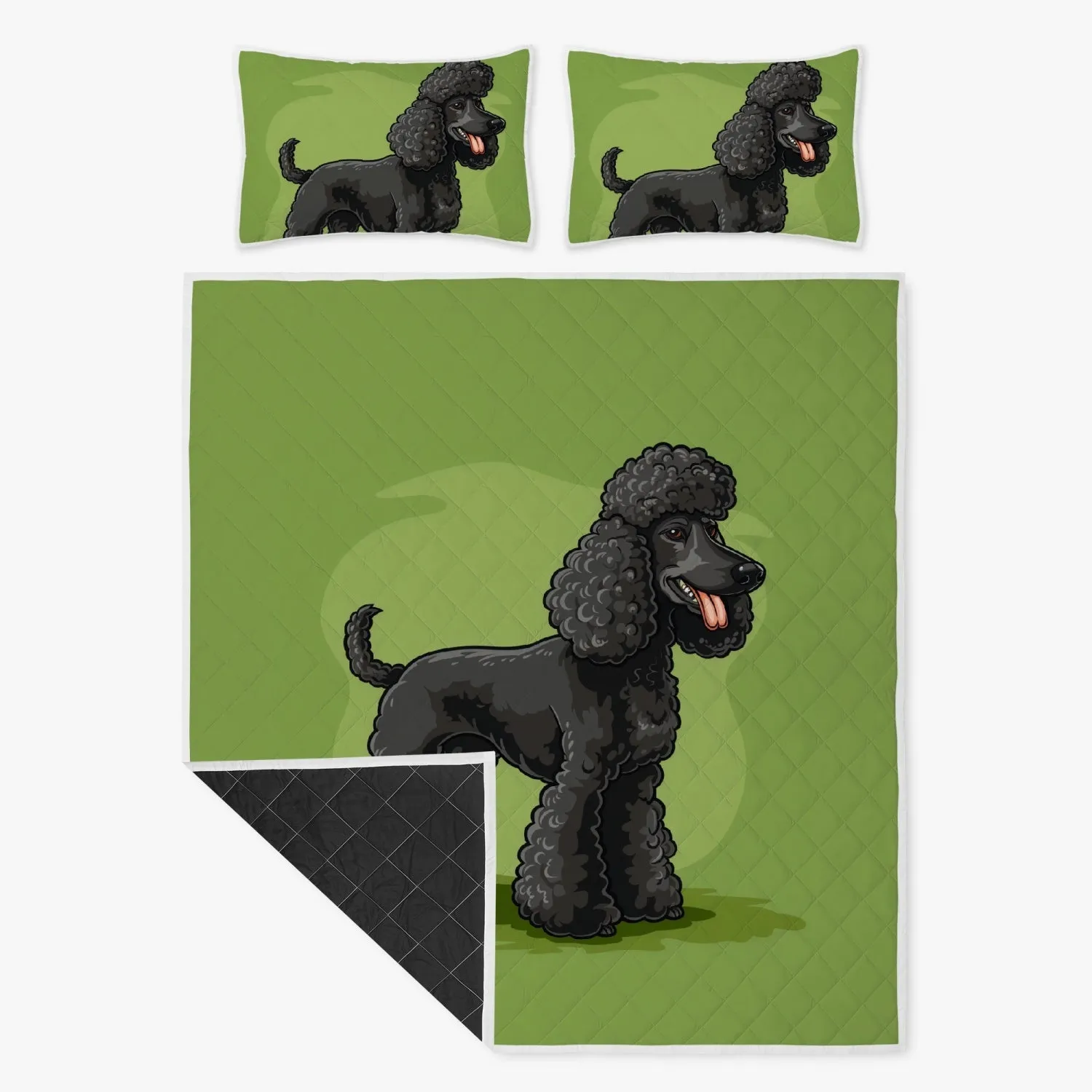 Cute Poodle Bed Set