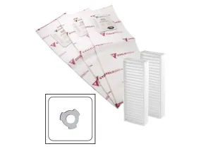 Cyclovac Heavy duty electrostatic filter bag - 3 notches - set of 3 with 2 carbon dust filter included - 5 gal (22 l) for models 715, 2015, 7515