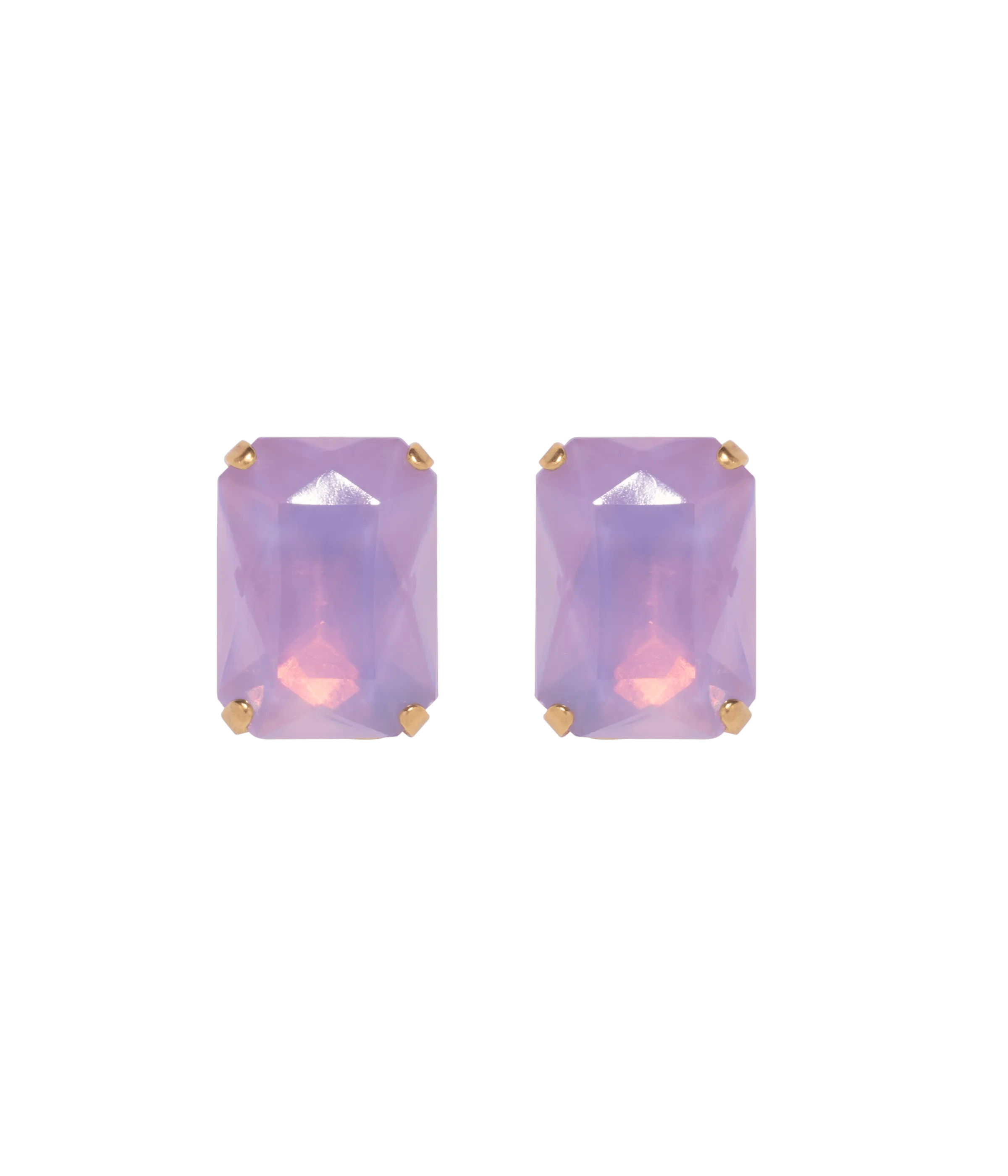 Danielle Studs in Violet Opal