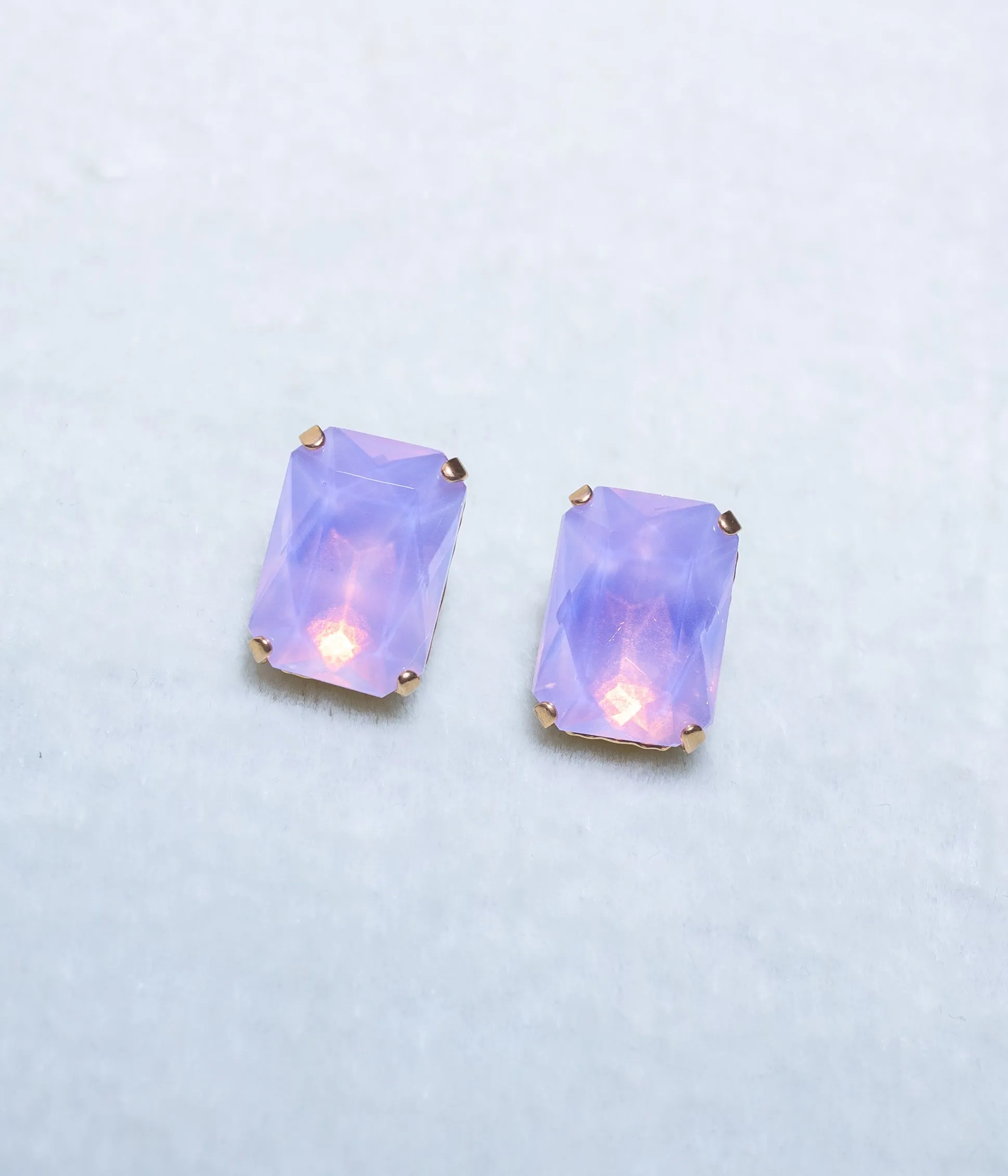 Danielle Studs in Violet Opal