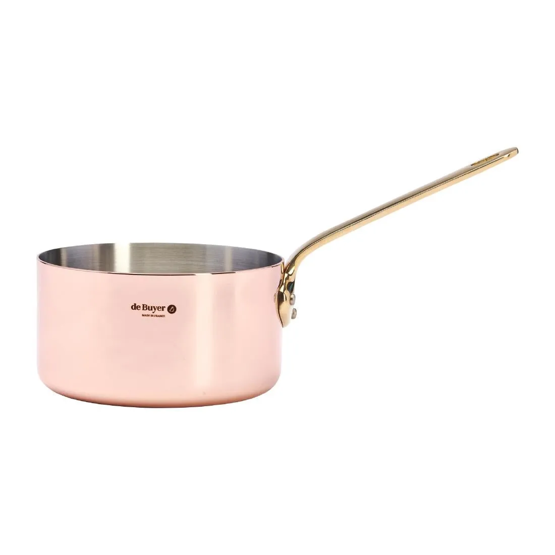 De Buyer Inocuivre Saucepan with Brass Handle 12cm