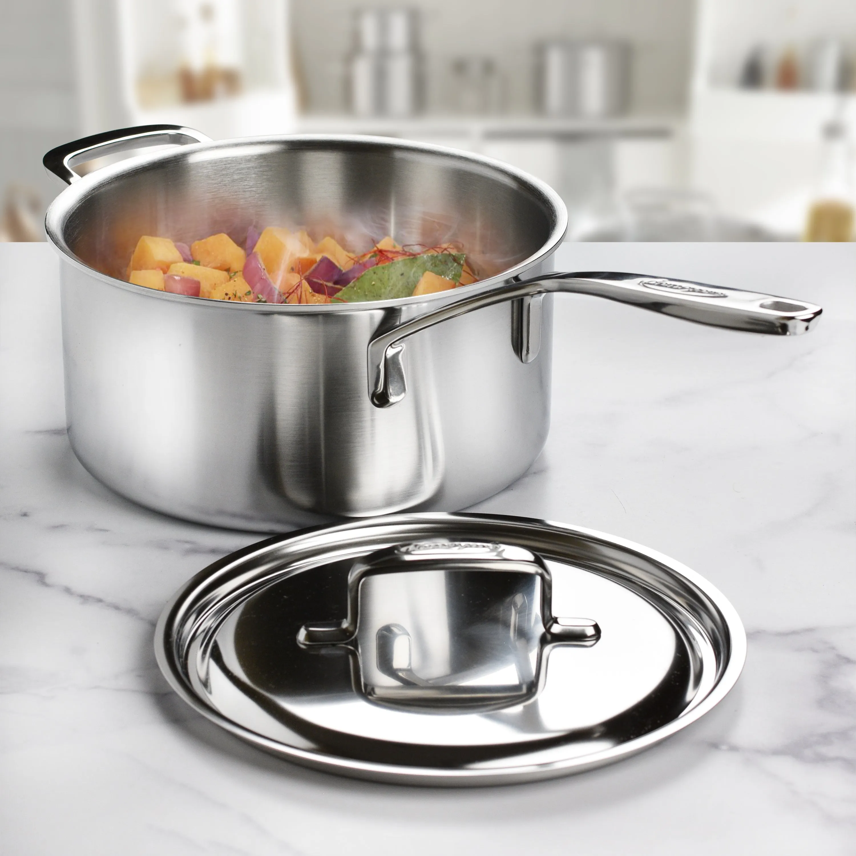 Demeyere 5-Plus 4-quart Stainless Steel Saucepan