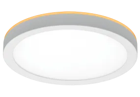 ETi Solid State Lighting 7.5˝ Flush Mount Ceiling Light with Integrated 2000K Nightlight – White Finish