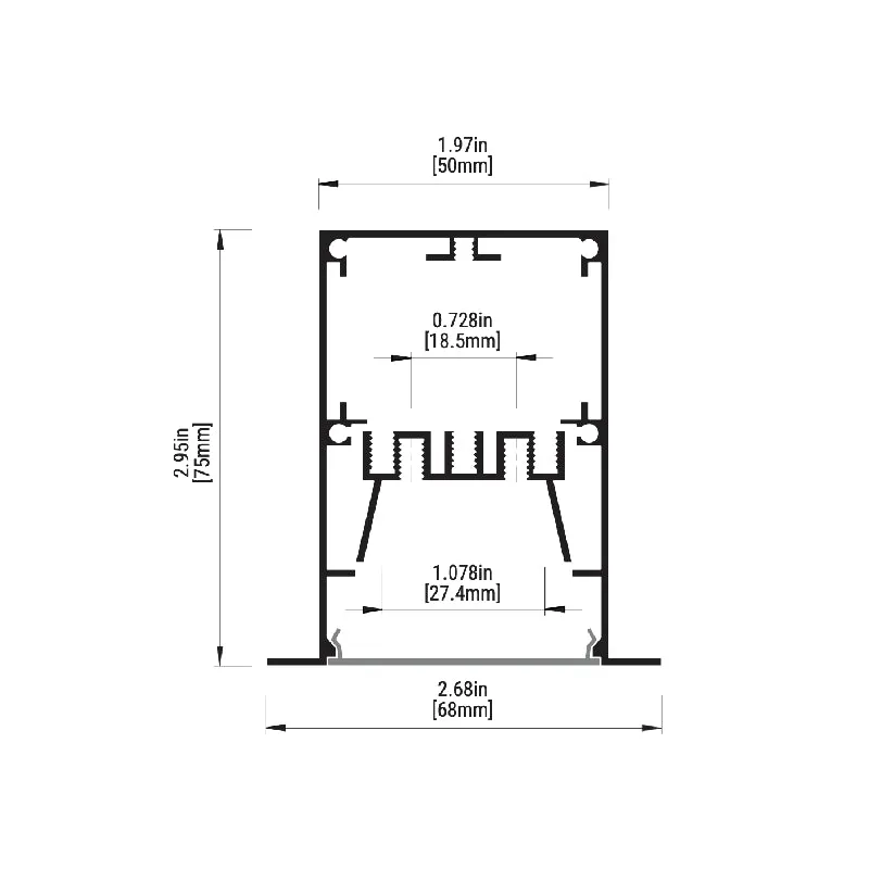 Eurofase F50 LED Architectural Linear, Recessed Mount, 120-277V/347V