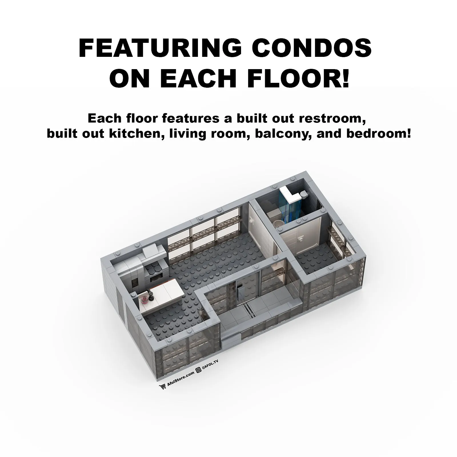 Flats Off 5th Stackable Tower Instructions