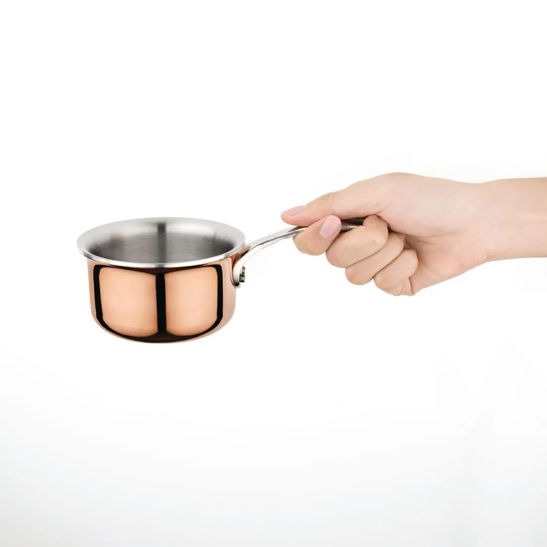 GG756 Vogue Mini Copper Tri Wall Saucepan 330ml