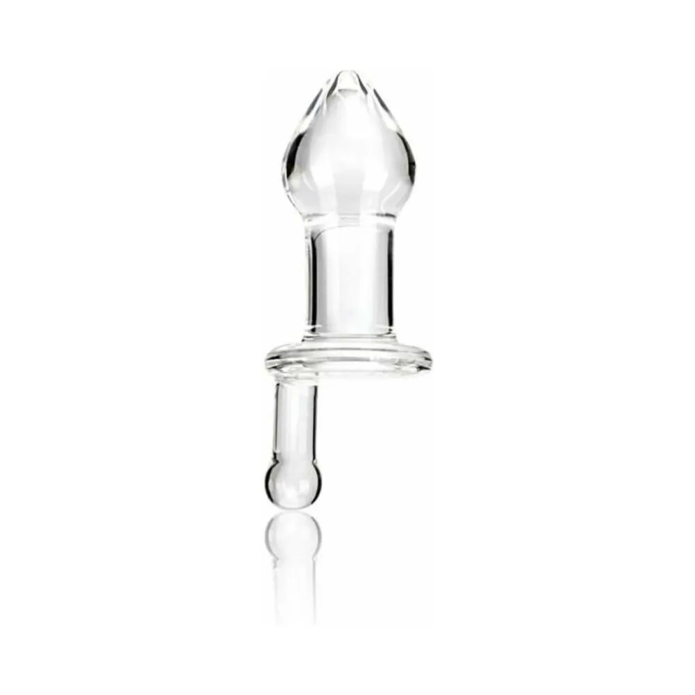 Glas 5 inches Juicer Clear Glass Butt Plug