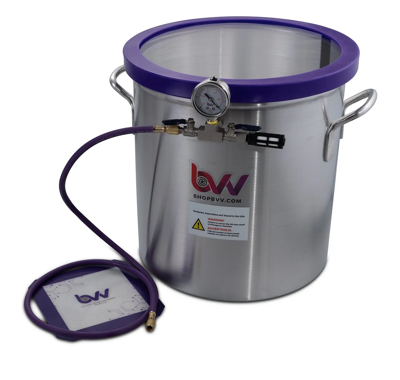 Glass Vac 15 Gallon Aluminum Vacuum Chamber