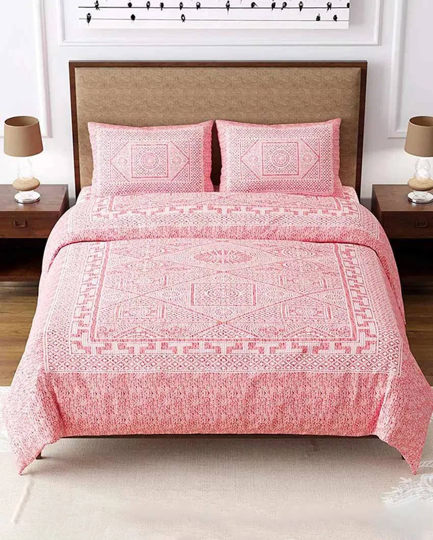 Glycine Sanganeri Cotton Flat Bedding Set | Double Size  | Multiple Colors  | 93 x 108 inches