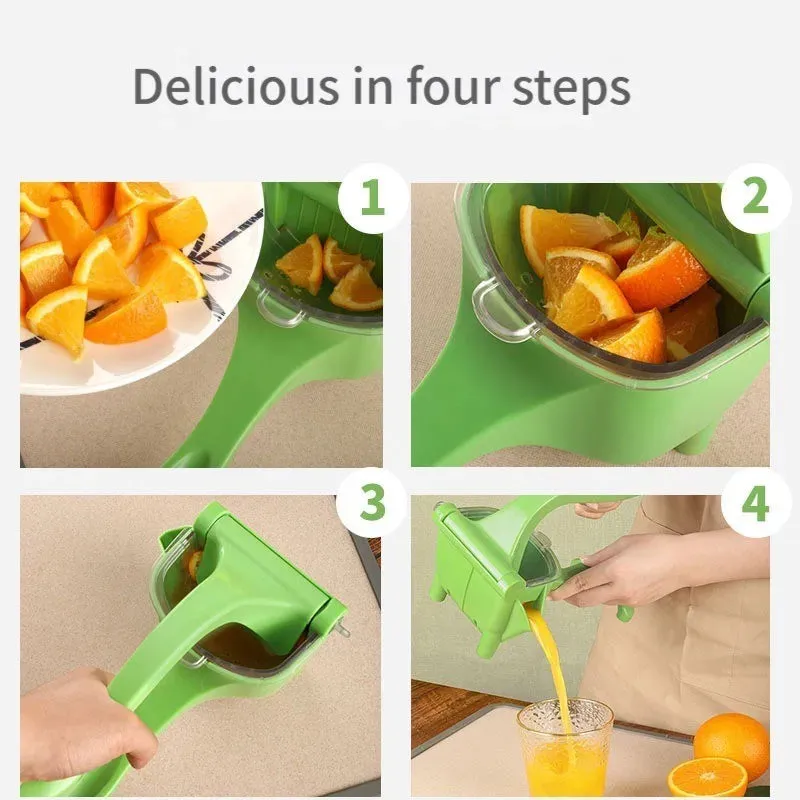 Green Multifunctional Juicer Handheld Non-electric Lemon Squeezer Fruit Vegetable Small Juicer Manual Juicer