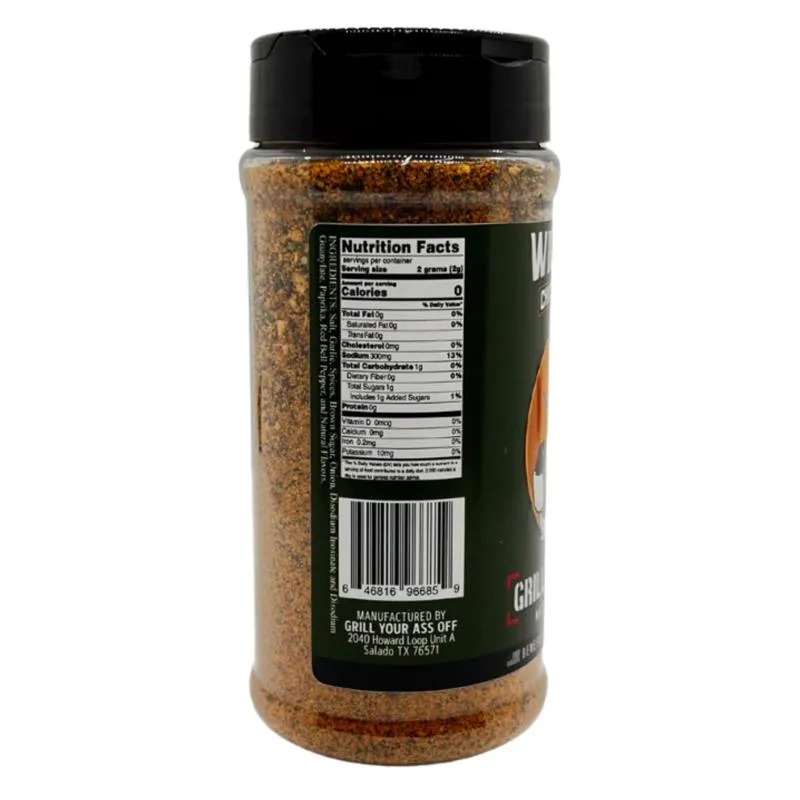 Grill Your Ass Off Willie Pete Chicken BBQ Seasoning 11 oz