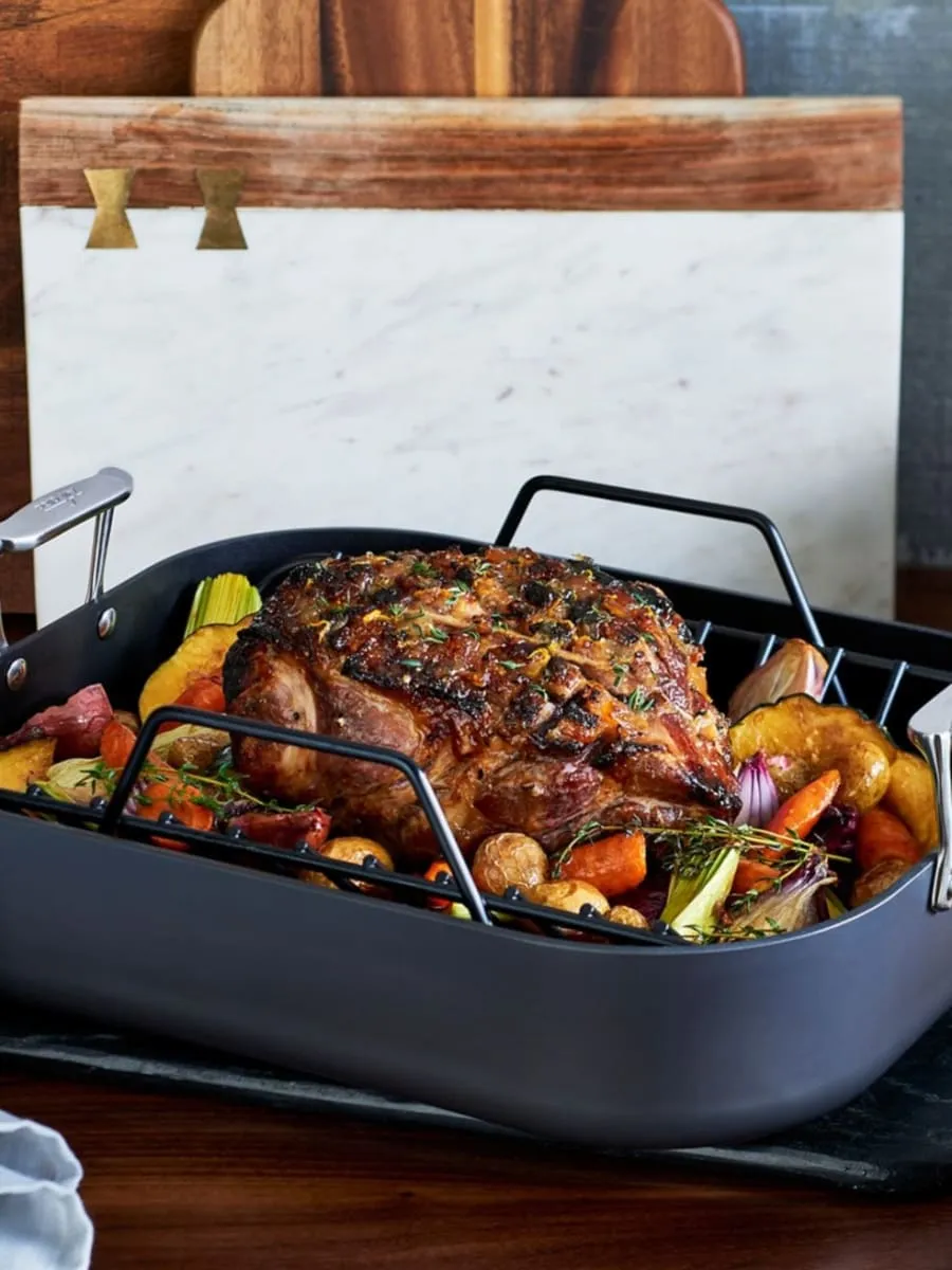 Ha1 Non-Stick Roasting Pan with Rack