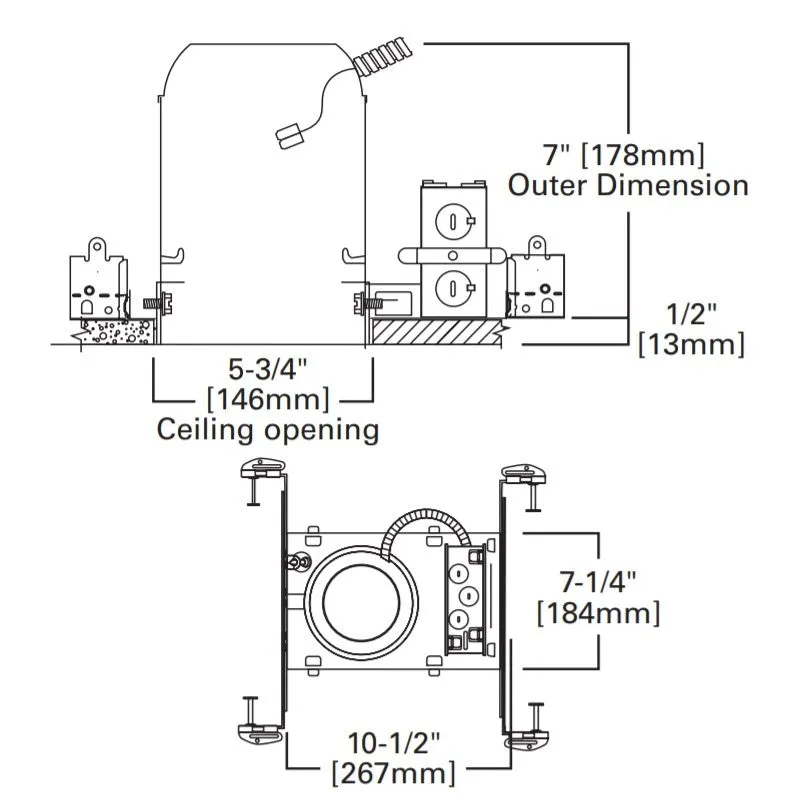 Halo H550ICAT 5" IC AIR-TITE LED New Construction Housing