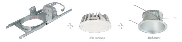 Halo HC810D010 HC8 8" New Construction Downlight Housing, 1000 Lumen