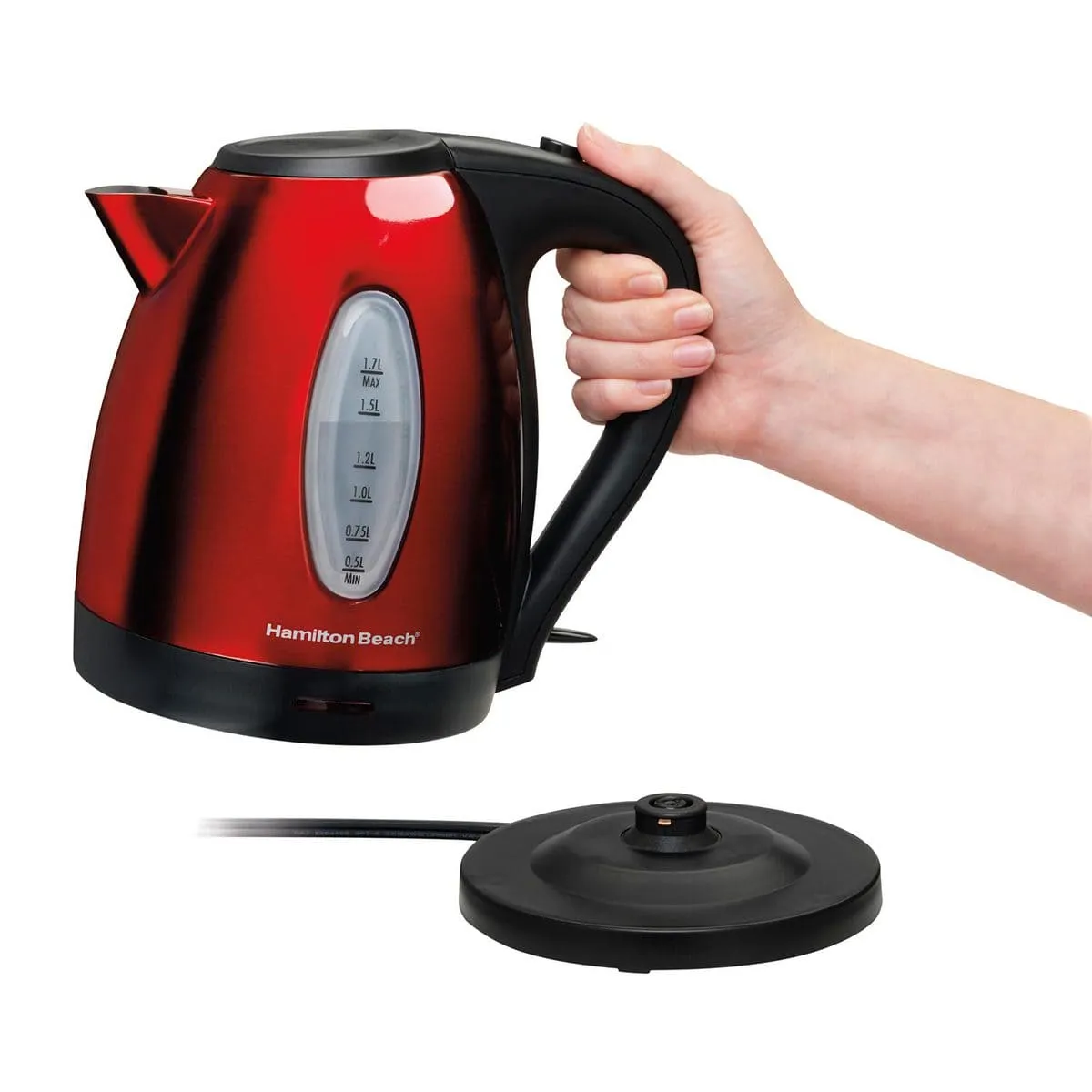 HAMILTON BEACH 40885 1.7L ELECTRIC KETTLE RED - HMTNBK20