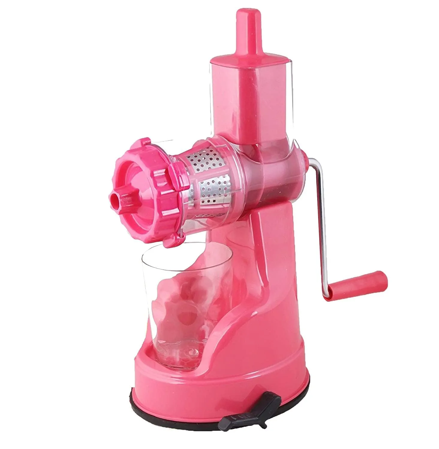 Hand Fruit and Vegetable Juicer Square with Steel Handle with Vacuum Locking System, Good for Shakes, Smoothies, Fruit Juices