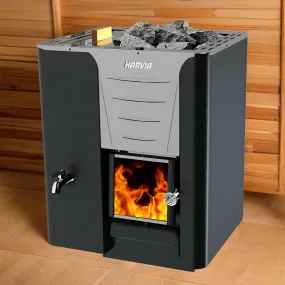 Harvia Pro 20 LS 24.1kW Wood-Burning Sauna Stove with Water Tank