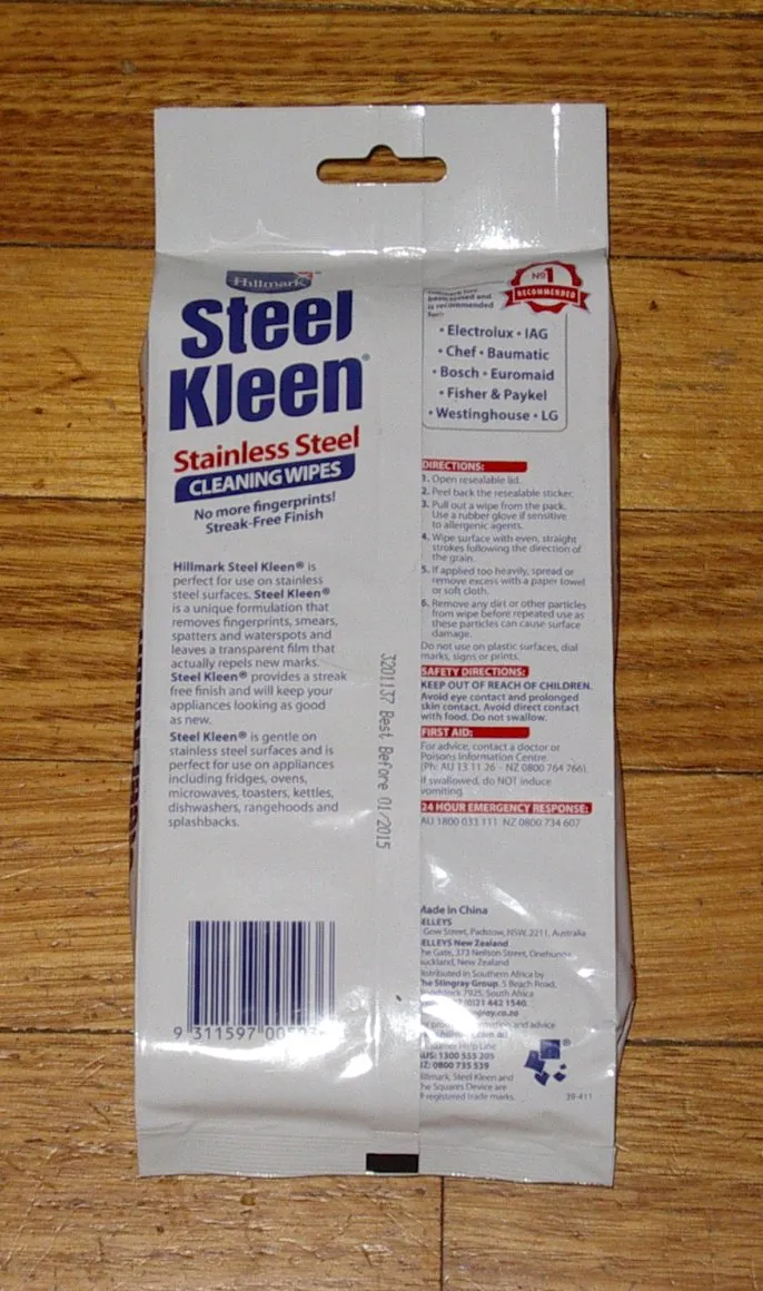 Hillmark SteelKleen Ezi-Wipes Towelettes - Part # CL028