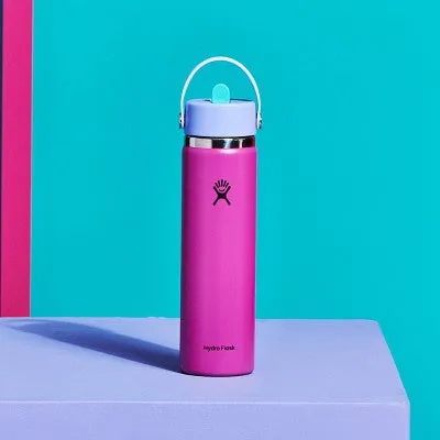 Hydro Flask 24oz Wide Mouth Flex Straw Water Bottle Holiday Punch