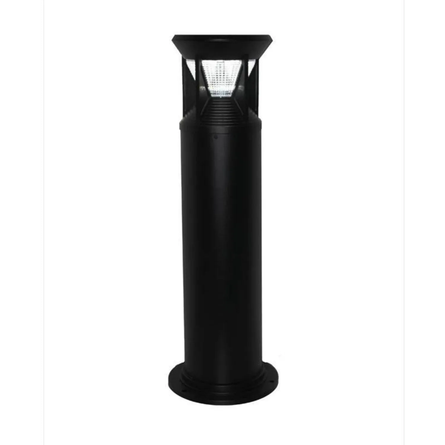 industrial Solar LED Bollard Light Dual Colour in Black (ø200mmx800mm) Solar Lighting Direct