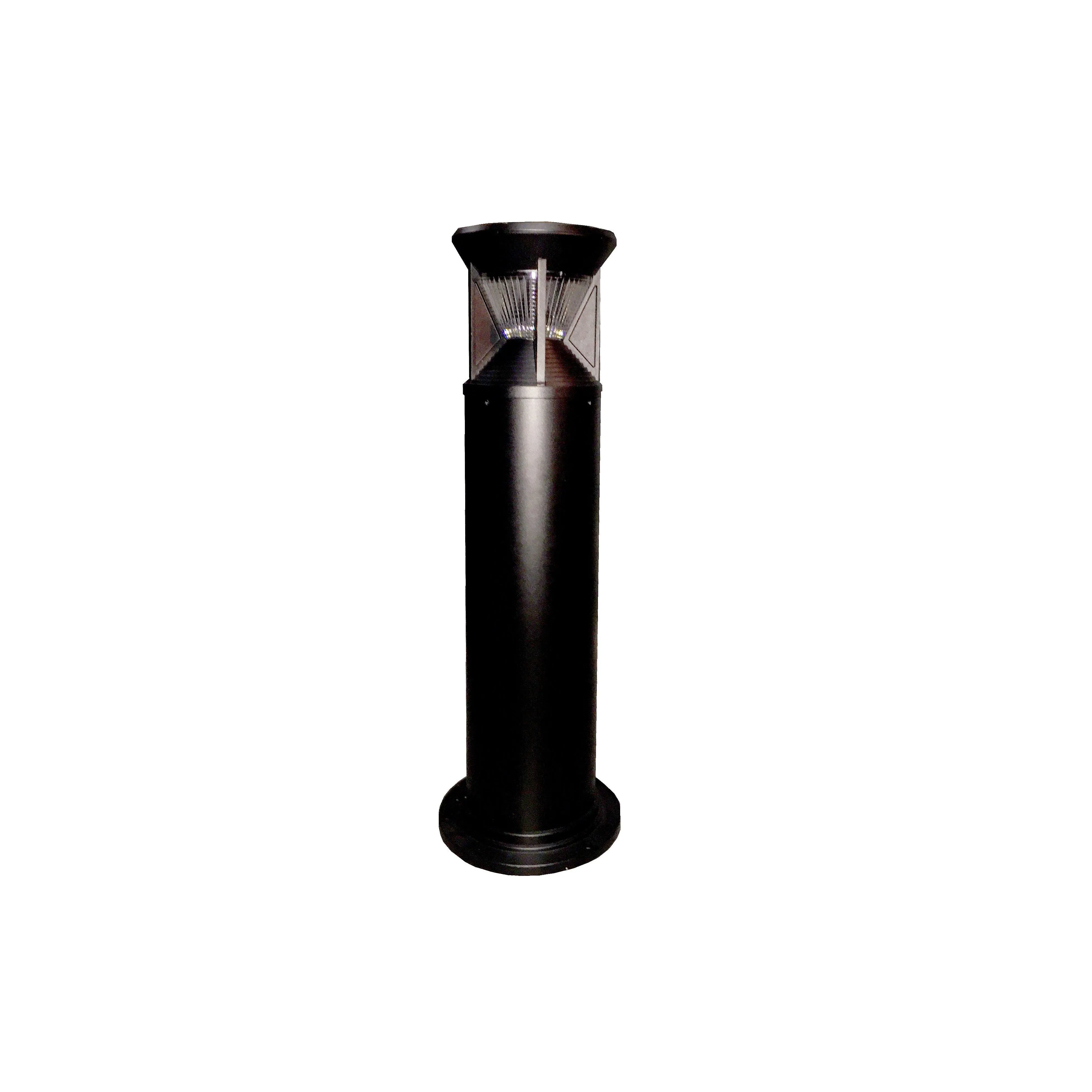 industrial Solar LED Bollard Light Dual Colour in Black (ø200mmx800mm) Solar Lighting Direct